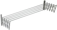 Sauvic 80 Cm Uitschuifbare Aluminium Waslijn Zilver