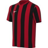Nike Voetbalshirt Dri-fit Striped Division V - Rood/zwart/wit Kids, maat S: 128-137 cm