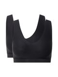 Chantelle BH met cups, V-hals, stretch, zacht, zwart (2 stuks), XS dames