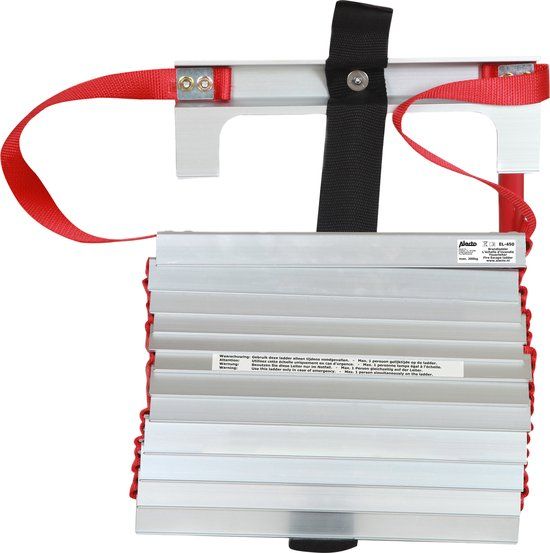 Alecto EL-450 - Brandladder - 4 meter - 200kg - Inklapbare beugel - CE,EN131