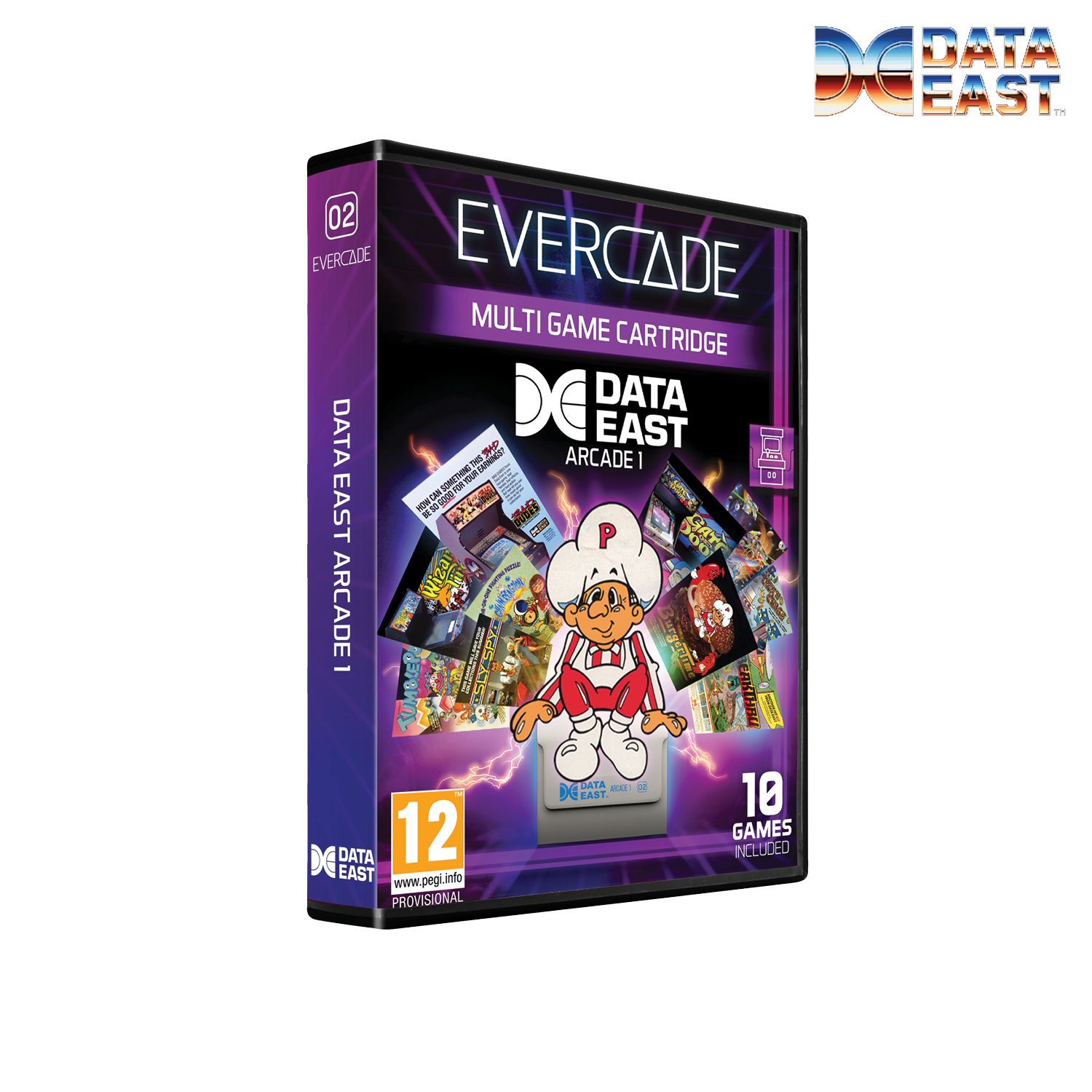 Evercade Data East Arcade Cartridge 1 - 5060690792710