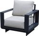 AVH-Collectie Avellino lounge tuinstoel aluminium antraciet soft grey kussens