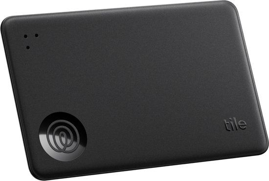 Tile Life360 Tile Slim - Krachtige Bluetooth Tracker - Item locator voor Portemonnee, Bagagelabels, Paspoort - 1 stuk (Zwart)