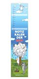 Notizkalender HUMOR Notizkalender 2027: Streifenplaner 15x64 cm mit lustigen Sprüchen & Cartoons, Feiertagen & Mondphasen