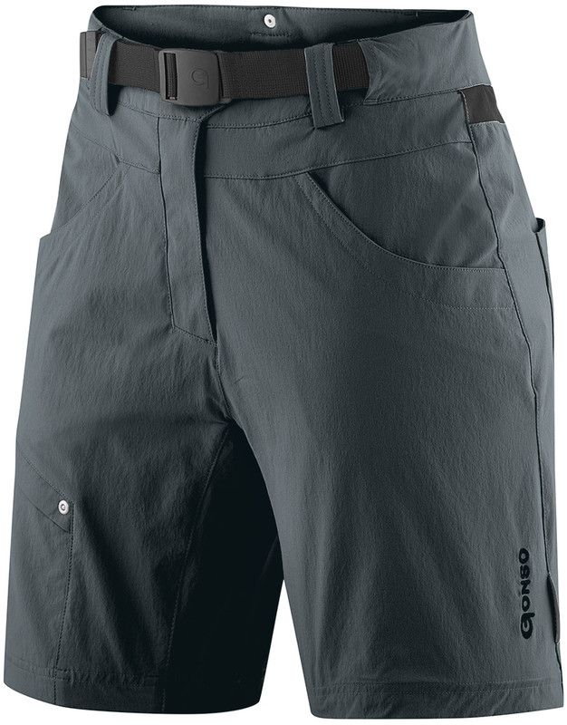 Gonso Mira Fietsbroek Kort Dames Grijs - 4050772150676