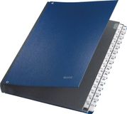 Leitz bureau-ordner, A4, 31 vakken, 31 kunststof nummertabs, kunststof, rood, 58310025