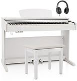 Gear4music DP-10X Digitale Piano Wit met Pianokruk