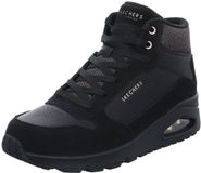 Skechers Uno - Stacre Shine Dames Sneakers - Zwart