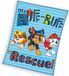 PAW Patrol Fleece deken Rescue - 100 x 140 cm - Blauw