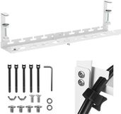 Maclean - Kabelopbergsysteem voor onder het bureau - kabelgoot - max. belasting 5kg, max. 728 mm, wit, MC-103 W