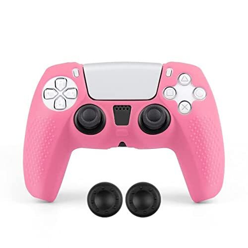 Generic | Siliconen Controller Hoesjes | 4.27 | Grip Roze | Beschermhoes Skin Grip | Softcover Case | Compatibel met PS5 - Playstation 5