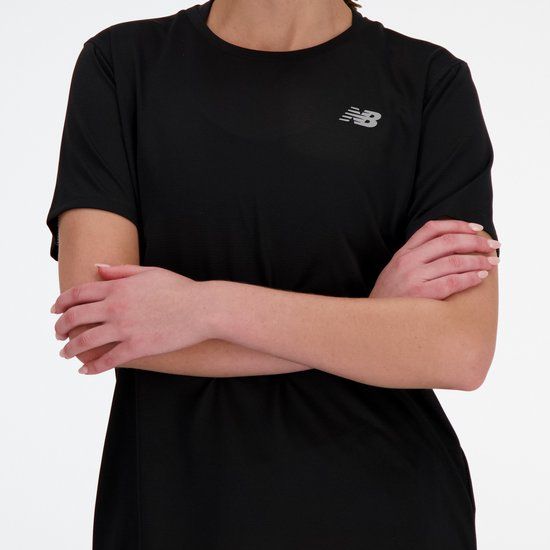 New Balance Women's Short Sleeve Running Shirt - Black - Size S