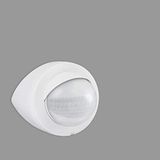 Telefunken - Bewegingsmelder, bewegingssensor 200°, bereik max. 12m, incl. tijdsinstelling, incl. continu licht, max. 1.000 Watt, IP44, wit, 120x95mm (LxD)