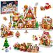 Cadeaufabriek Village de pain d'épices de Noël kit de construction - Mini briques de construction - 2097 pièces - Avec éclairage LED