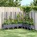 Maison Exclusive - Jardinière avec treillis, bleu gris, 200x160x142 cm, PP