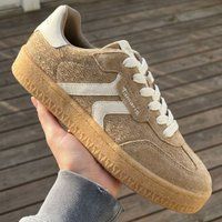 Tamaris Lage sneakers taupe suède 37