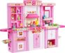 VEVOR Cuisine pour enfants, 3-en-1 Conception modulaire, Matériau ABS, Rose