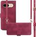 iMoshion Book Case Google Pixel 8a - Rouge - Avec porte-cartes & cordon