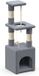 Merkloos / Sans marque Shenzhen Haorui Industrial Technology Co., Ltd. Klein Kattenboom met Platform en Grot - Stabiele Krabpaal voor Katten - Hoogte 88 cm - Grijs