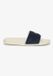 Superdry - Badstof Slippers - Dames - Gebroken wit/Klassiek marineblauw - Maat 34