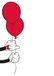 Mickey Komar Mickey Mouse Balloon 50 x 70 cm - Muurschildering, Posters, Kunstdruk (zonder lijst), Disney