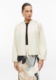 s.Oliver Vrouwen Indoor-Jacke beige Lyocell Regular Fit