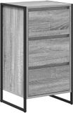 vidaXL Dressoir Grijs Sonoma 42 x 36 x 75,5 cm Bewerkt hout
