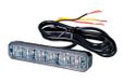 HELLA VALUEFIT LED Flitslamp - BST - 12V / 24V - Wit - Opbouw/Schroefaansluiting - Kabel: 860mm - Stekker: open kabeleinden - Set - Aantal: 2
