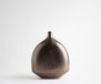 Gutta Vase Gutta B27 x T12 x H31 cm Aluminium Mokka Bronze Gegossen