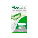 AloeDent Whitening Strips voor tanden, peroxidevrij, niet-gevoelige formule, met aloë vera, natuurlijk, veganistisch, 28 strips, 14 behandelingen