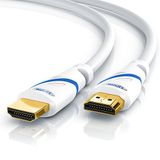 CSL - 4k HDMI-kabel 2,0-7,5 m - Ultra HD 4k @60Hz - High Speed with Ethernet - 3D ARC CEC HDCP HDR - 18 Gbps - TV Blu-ray PS5 Xbox Series X Switch - wit - 7,5 meter
