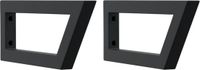 vidaXL Wandbeugels voor wasbak 2 st trapezium staal zwart
