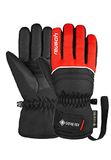 Reusch Teddy GORE-TEX Kinder Vingerhandschoenen Rood-Zwart Maat 4