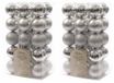 Decoris Kerstballen - 60 stuks - Zilver - 6 cm diameter - Kunststof