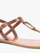 Tommy Hilfiger Sandales en cuir TH Monogram Strap Vrouw Brons