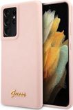 Guess Silicone Retro Back Cover - Samsung Galaxy S21 Ultra - Rose