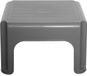 Whitefurze Tabouret de cuisine/marchepied - gris - plastique - L38 x B29 x H24