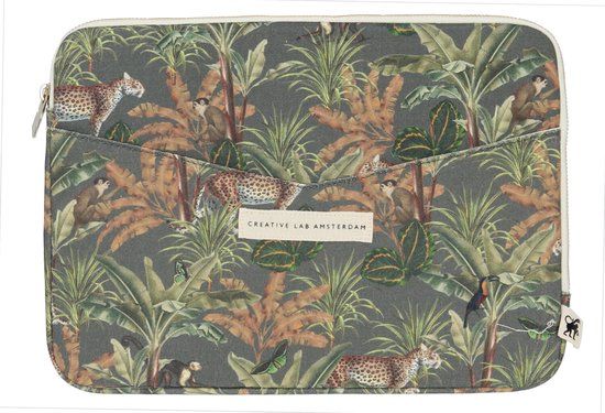 Generiek Luxe Laptophoes - Mighty Jungle - 13 INCH