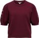 Object Trui Objyuki S/s Re Knit Pullover Noos 23047215 Windsor Wine/embroidery Dames Maat - XL