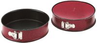 IBILI Springvormset Venus, plaatstaal, zwart/rood, 28 x 28 x 6 cm, 2 stuks