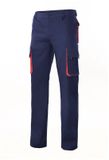 Velilla Bicolor Multi-pocket Broek Marine/Rood Maat 54
