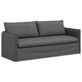 vidaXL Bank Donkergrijs Stof 196 x 82 x 85 cm