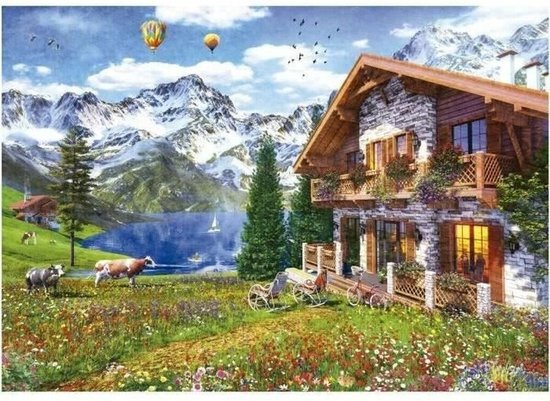 Educa legpuzzel 4000 stukjes Chalet in de Alpen