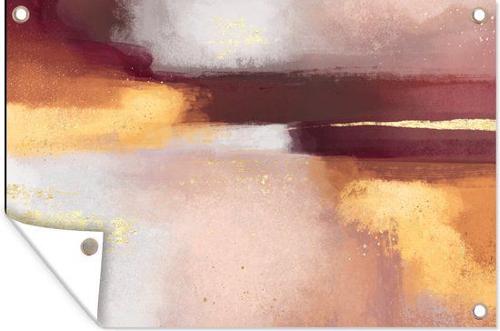 GreatGardenPosters Tuinposter - Abstract Pastel - 120x80 cm - Buitenposter