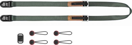 Peak Design Leash - Sage Camera Strap - Green, Nylon & Leather
