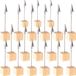 Clips pour photos avec base en bois – Lot de 20 – Idéal pour numéros de table, étiquettes de prix, mémos – Pour mariages, bureaux ou magasins