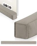 Beautissu Tochtstopper Deur 90 cm – Energiebesparende Koudeblokker Tochtstrip Voor Deuren – Tochtrol Lichtgrijs – Tochtstopper Stof Voor Ramen & Deuren – Marin