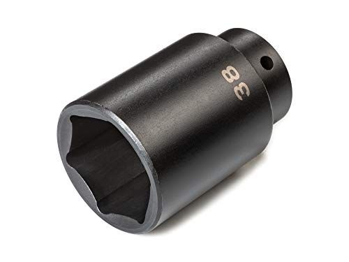 TEKTON 1/2 inch Drive x 38 mm Deep 6-Point Impact Socket