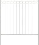 vidaXL Hecelement ASSEN 170 x 150 cm Staal Wit