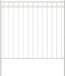 vidaXL Hecelement ASSEN 170 x 150 cm Staal Wit